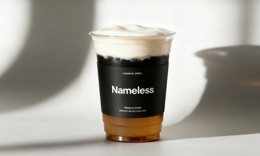 Layered oolong espresso drink with fluffy cream at Nameless Tea&Coffee, a Coffee Shop in Sacramento