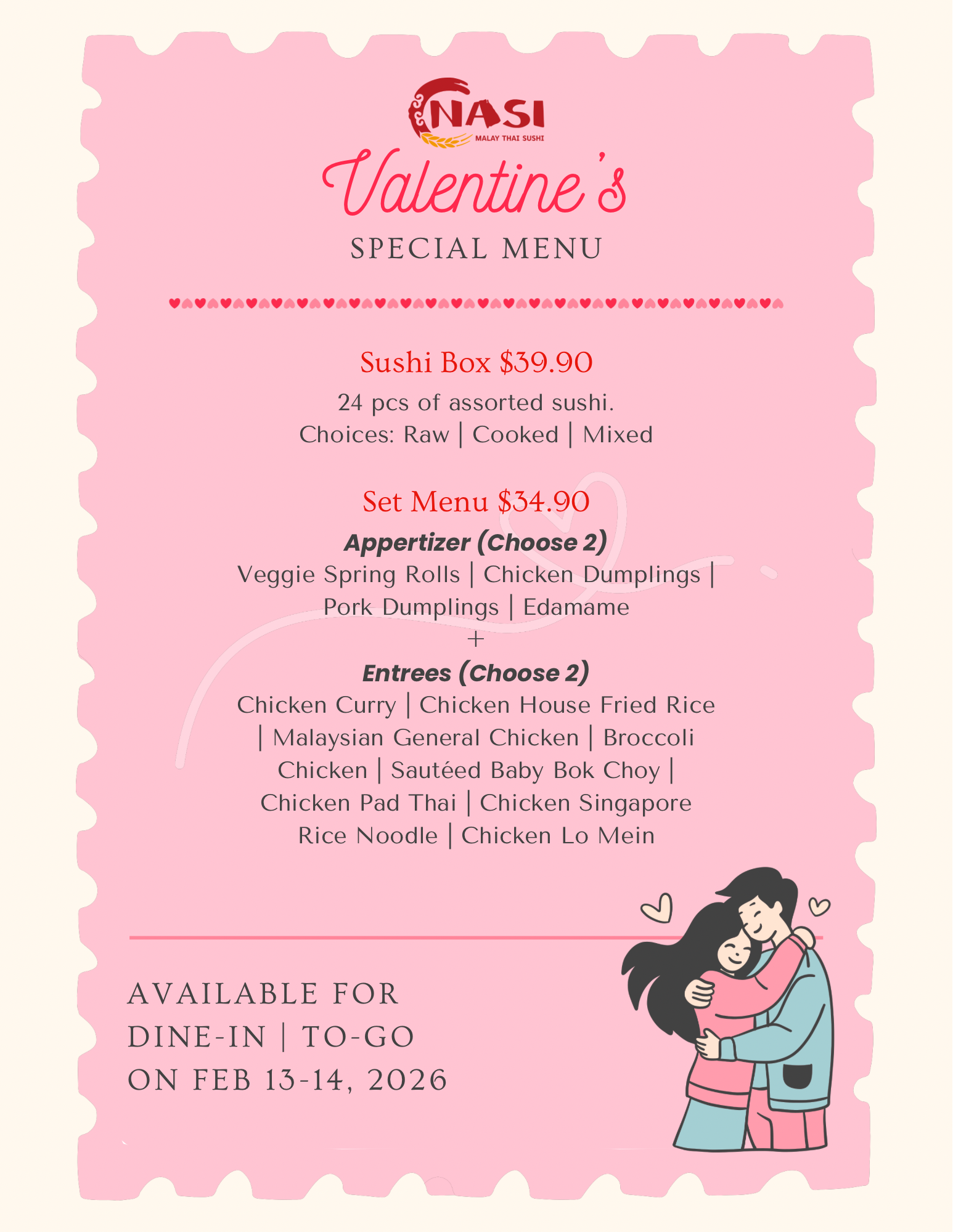 Kasumi Sushi Special: Free All-You-Can-Eat meal with 3+ friends.