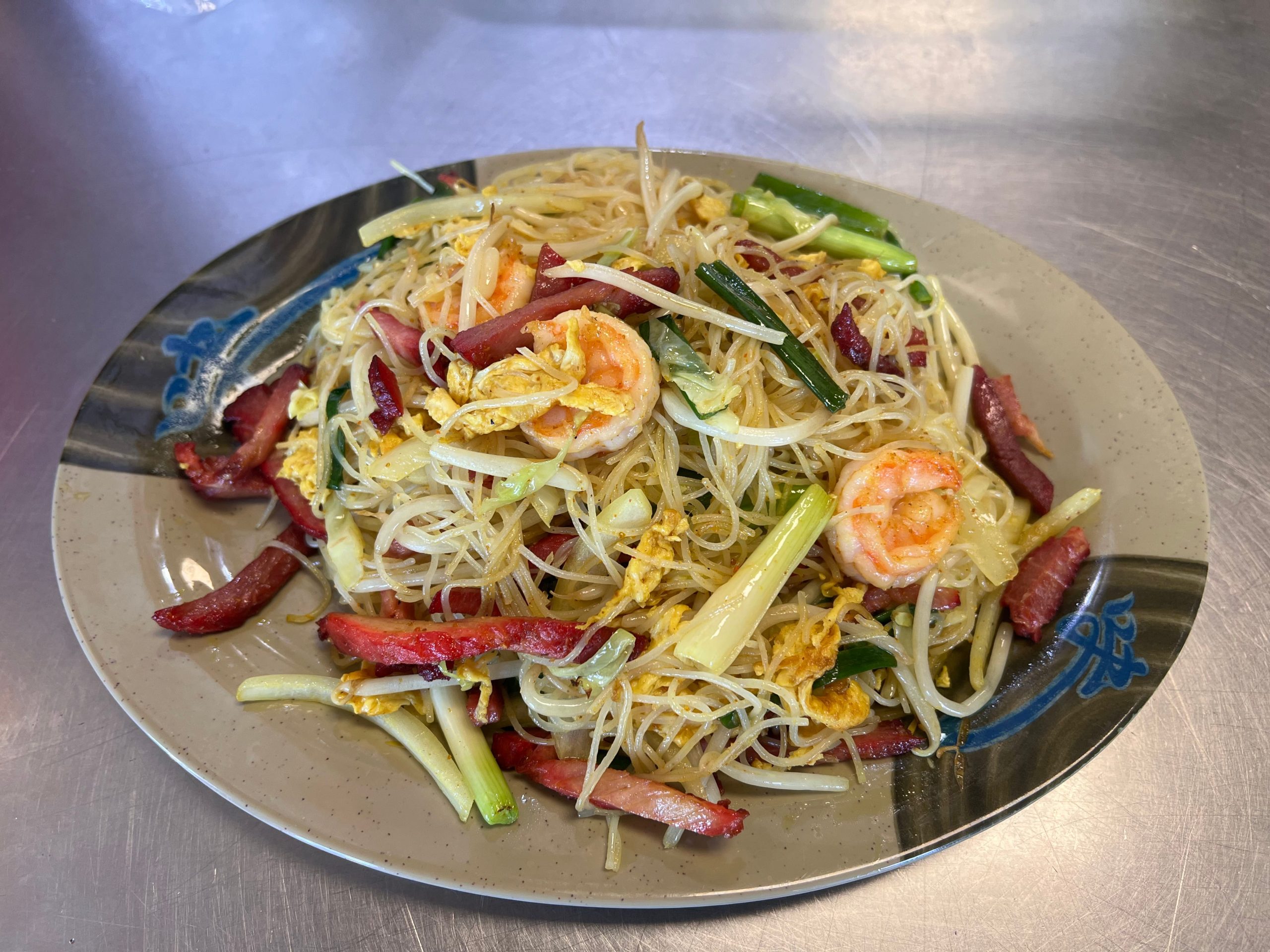 Singapore style noodle with shrimp and egg at Neighborhood Kitchen, a Chinese Restaurant in Fairfield