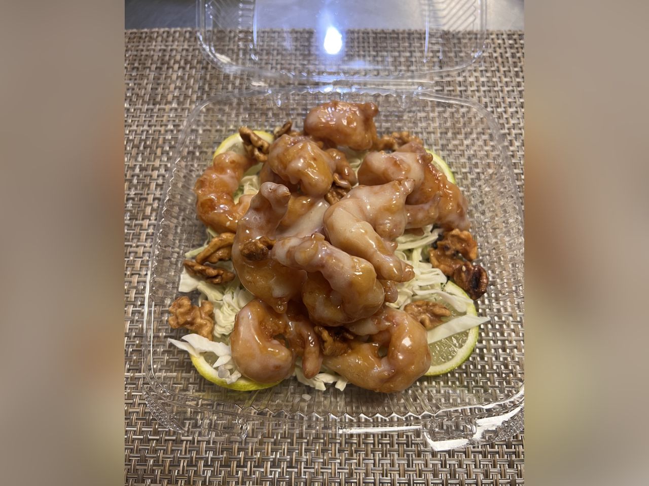 Walnut prawns with creamy sauce at Neighborhood Kitchen, a Chinese Restaurant in Fairfield