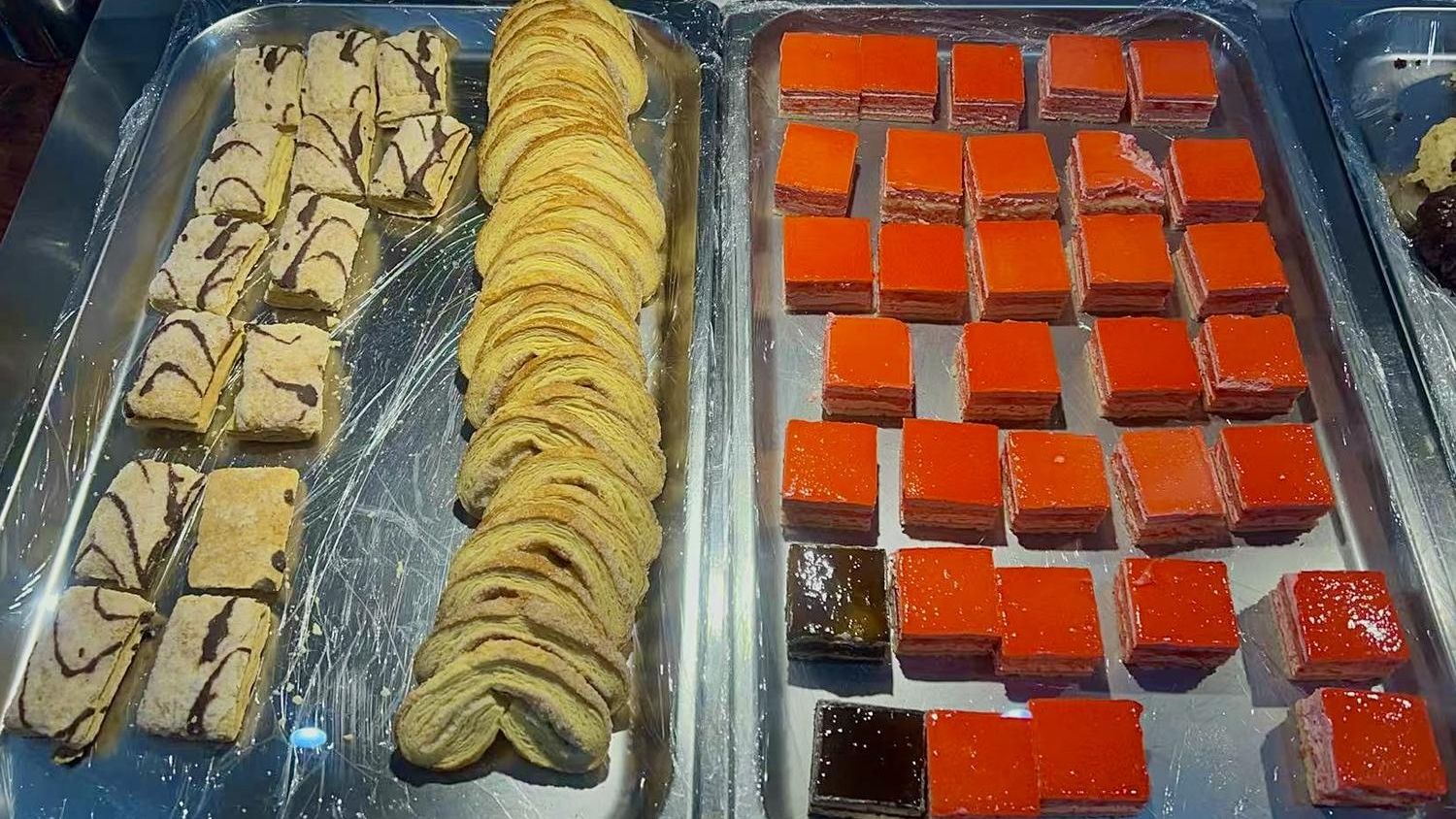 Assorted pastries and cakes at New China Buffet Restaurant in Huntingdon