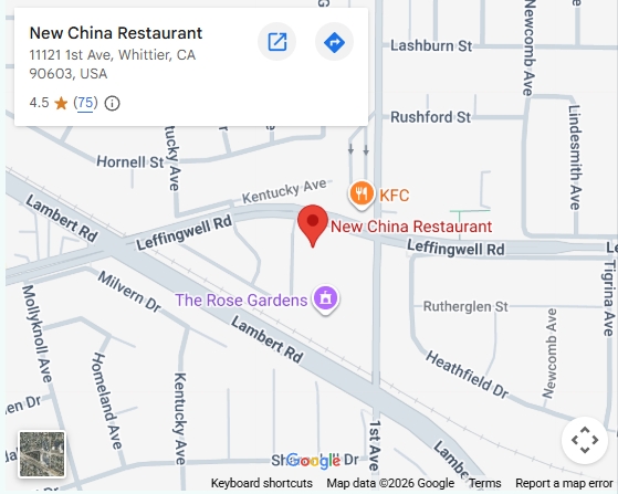 Location, 11121 1st Ave, Whittier, CA 90603