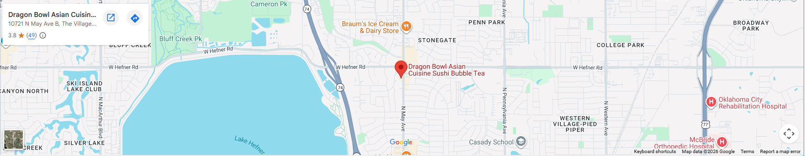 Location 10721 N May Ave B, The Village, OK 73120 Location 10721 N May Ave B, The Village, OK 73120