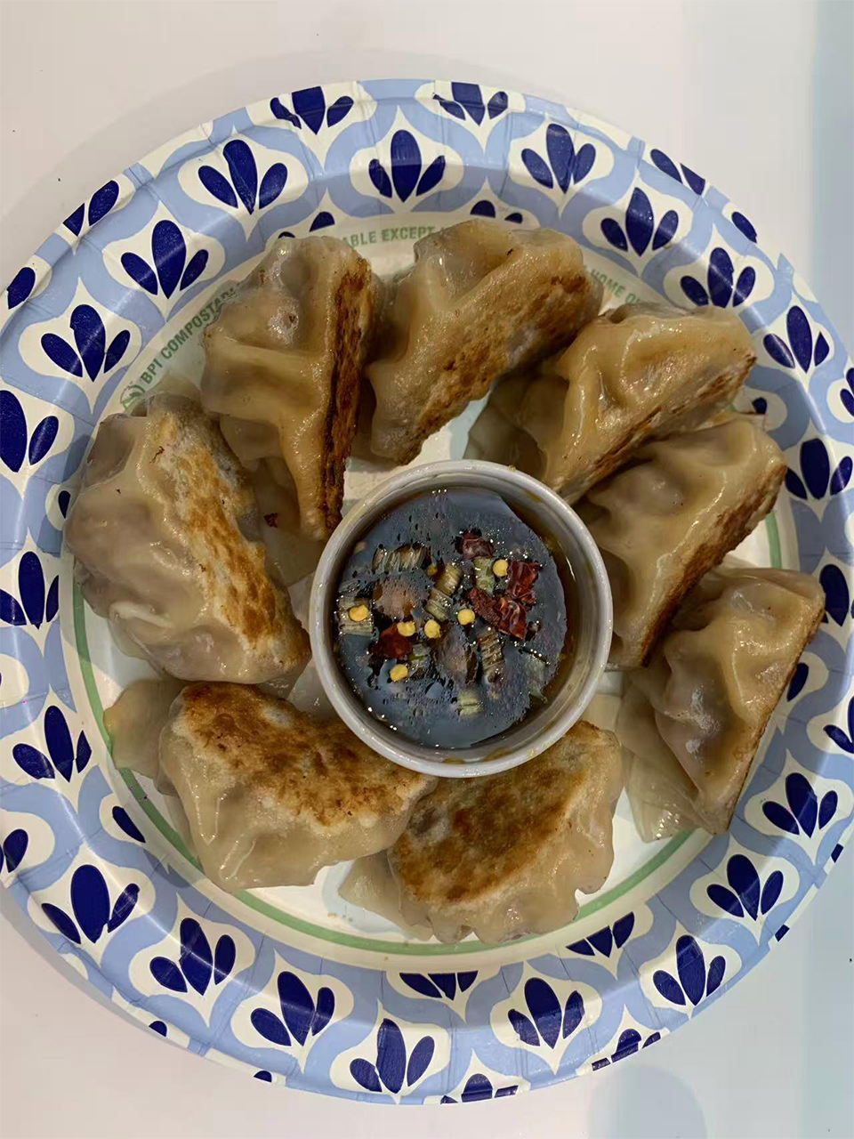 Fried dumplings at New Empire Chinese Restaurant in Brooklyn
