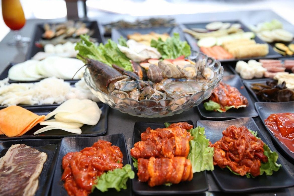 Seafood & BBQ Meat Feast at Hi Pot, Hot Pot & Asian BBQ Restaurant in Pottstown