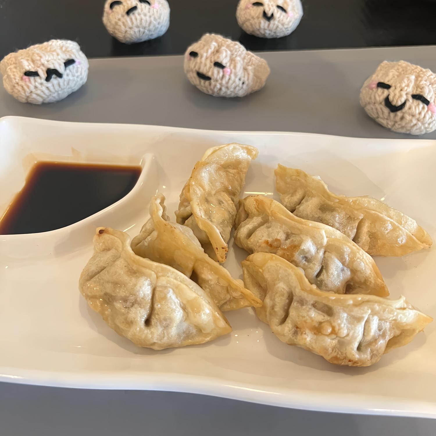 New-Imperial-Chinese-Restaurant-Gyoza-Easton Pan - fried gyoza with soy sauce dipping at New Imperial, a Chinese Restaurant in Easton