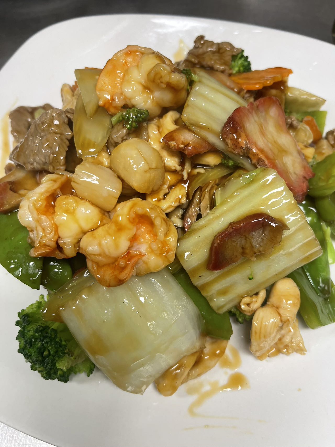 Happy Family at New Szechuan Kitchen, a Chinese Restaurant in Middlesex