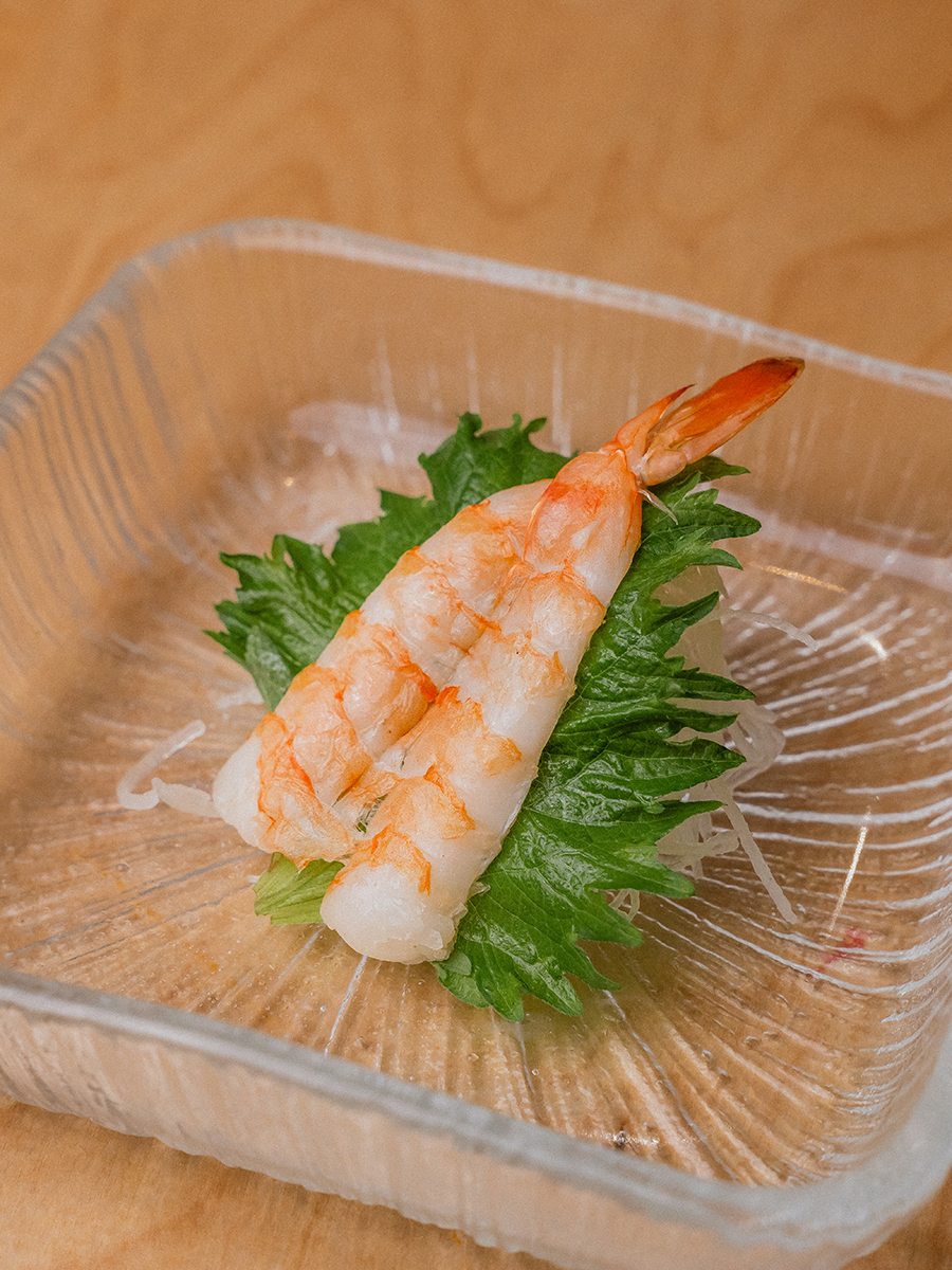 EBI SHRIMP SASHIMI at Nikki Sushi & Grill，a Japanese Restaurant in Hillsboro