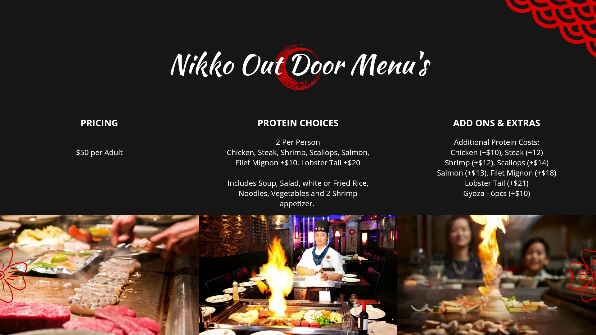 Nikko Hibachi Steakhouse & Lounge Japanese Restaurant Home Party Introduction Page 4