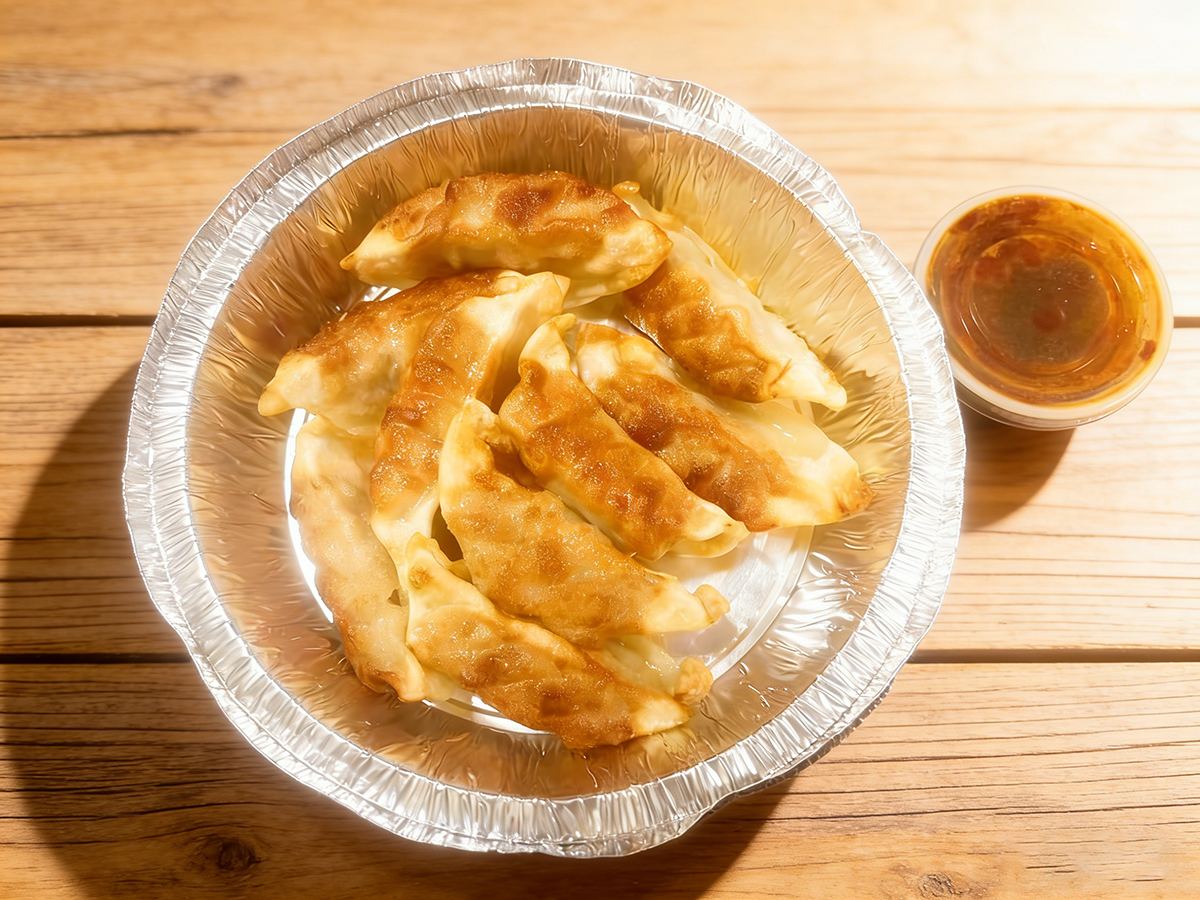 Friend Dumplings at Nine Dragon Chinese Restaurant in Baton Rouge
