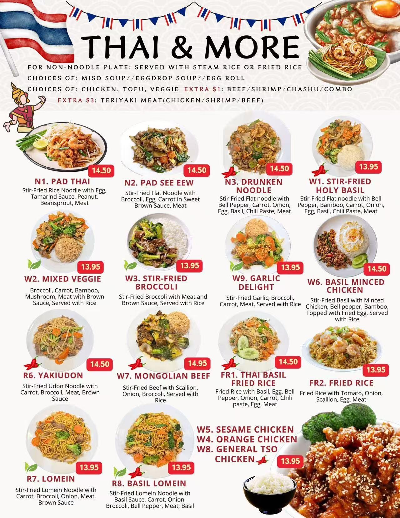 Ninja Ramen and Thai Ramen Restaurant Menu Page 6