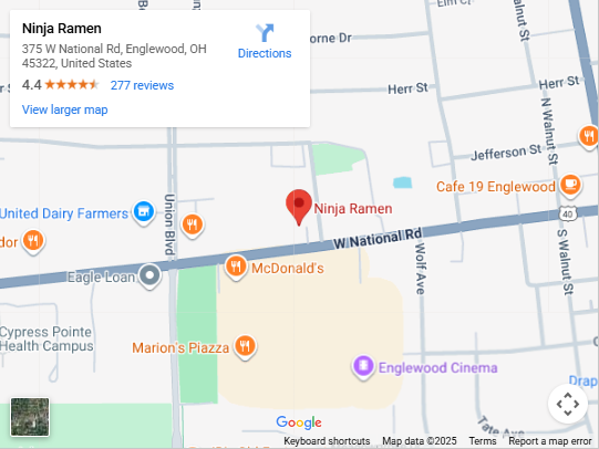 Location, 375 W National Rd, Englewood, OH 45322, United States 375 W National Rd, Englewood, OH 45322, United States