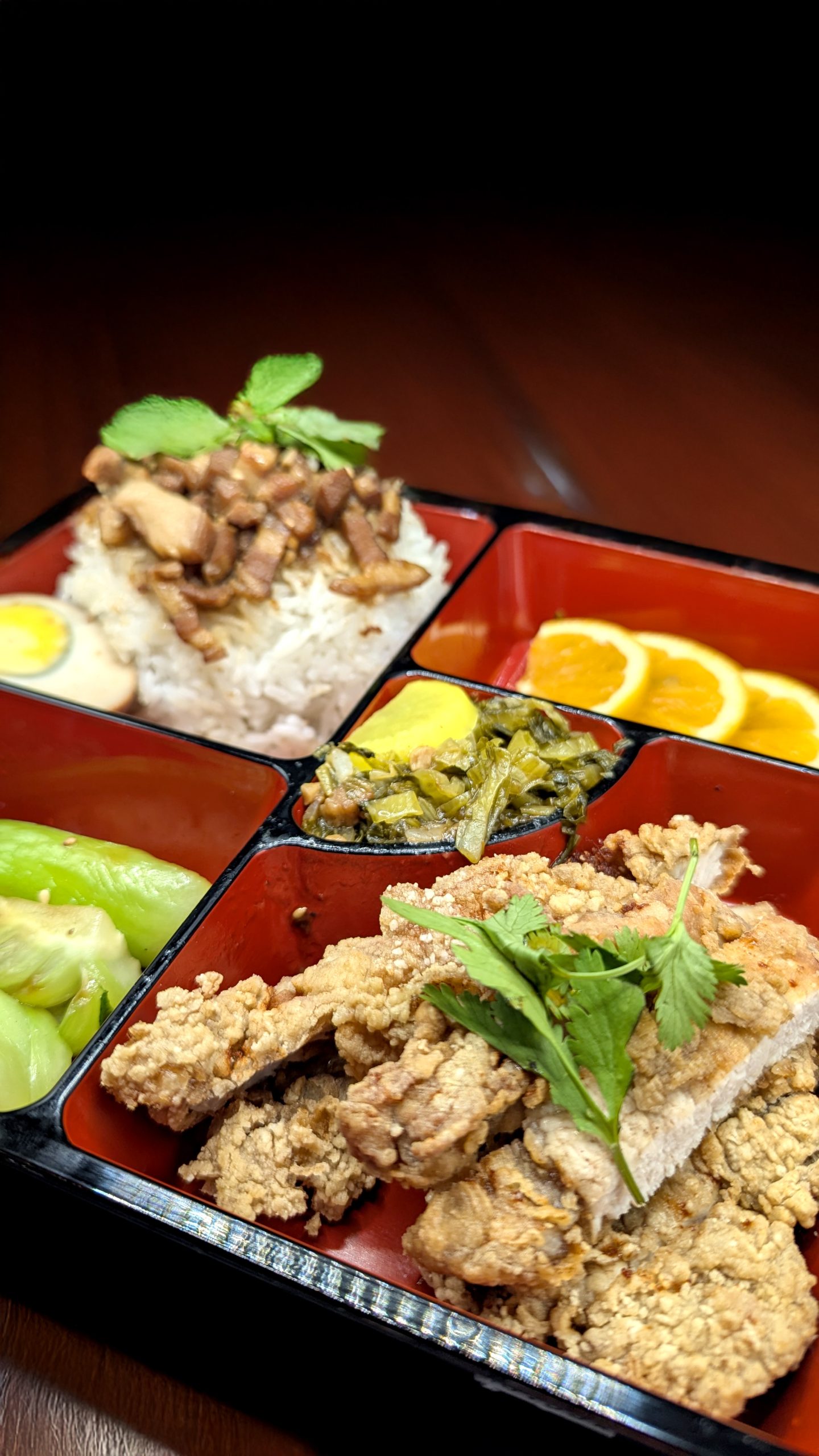 Fried Pork Cutlet Bento at No.5 House Chinese Restaurant in San Mateo