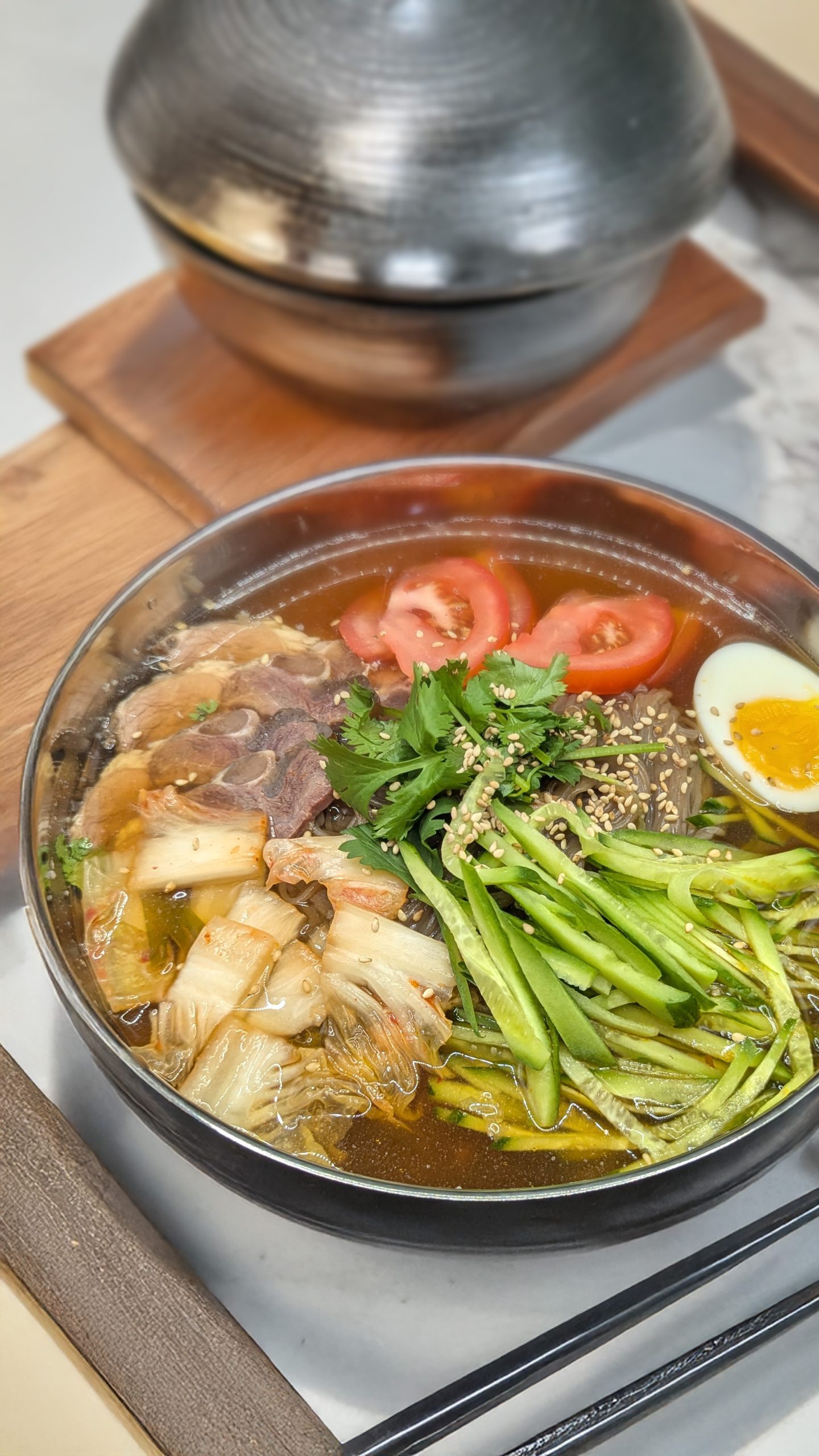 Korean Style Cold Noodles at No.5 House Chinese Restaurant in San Mateo