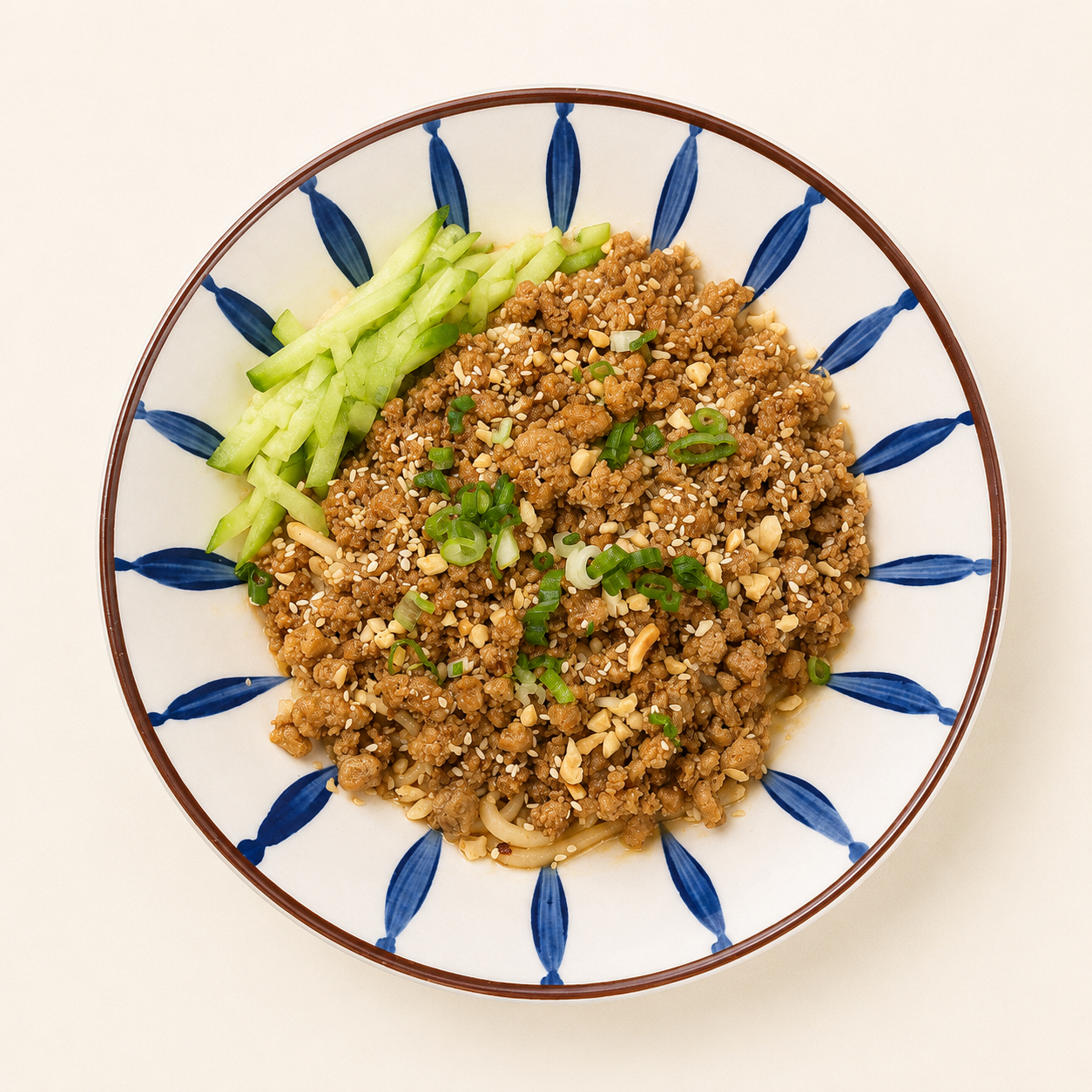 Minced Pork Dry Noodles