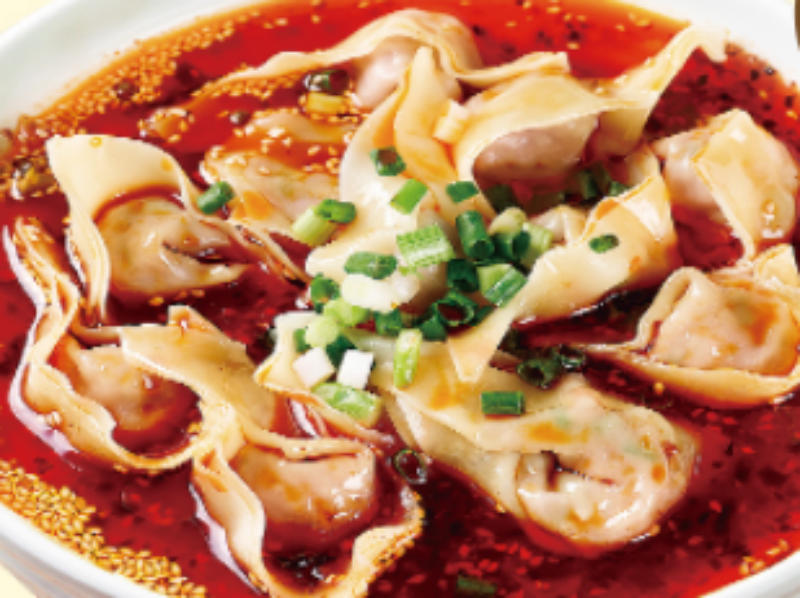 Red Chili Wonton at Noodle Zone, a Asian Noodle Restaurant in Salem