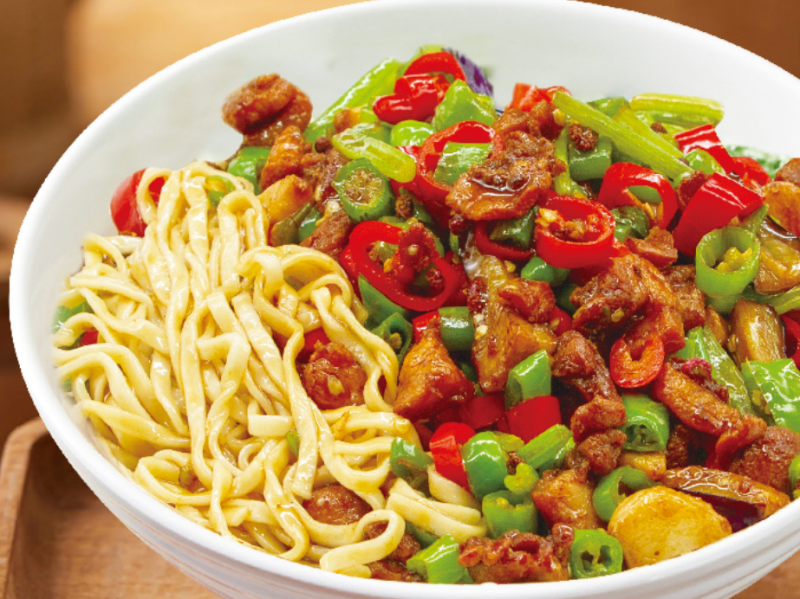 Spicy Chicken Noodle at Noodle Zone, a Asian Noodle Restaurant in Salem