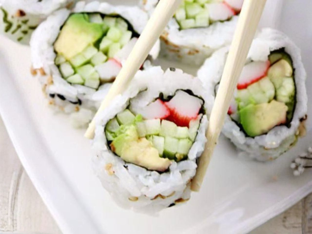 Classic sushi roll with crab, avocado and cucumber at Nori Hibachi Sushi, a Japanese Restaurant in Mt. Juliet