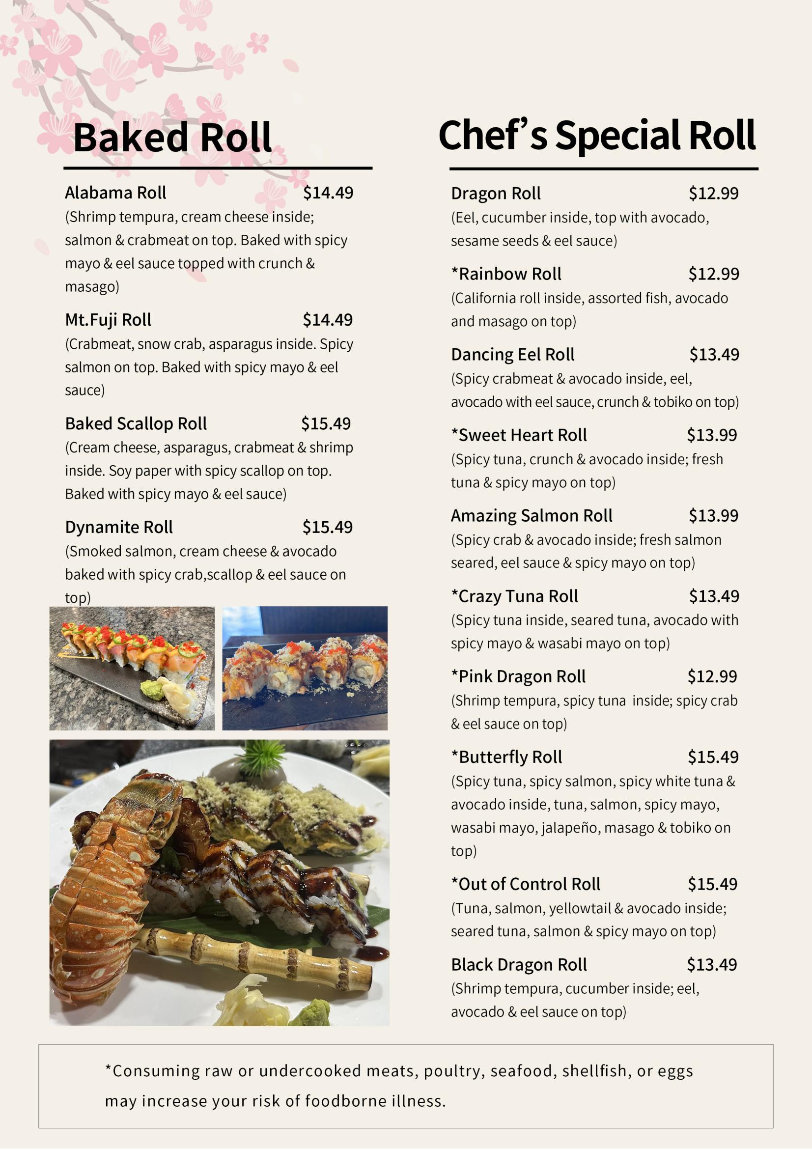 Noriya Japanese Cuisine Japanese Restaurant Menu Page 4