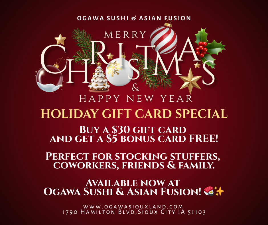 Ogawa Gift Card Special Offer