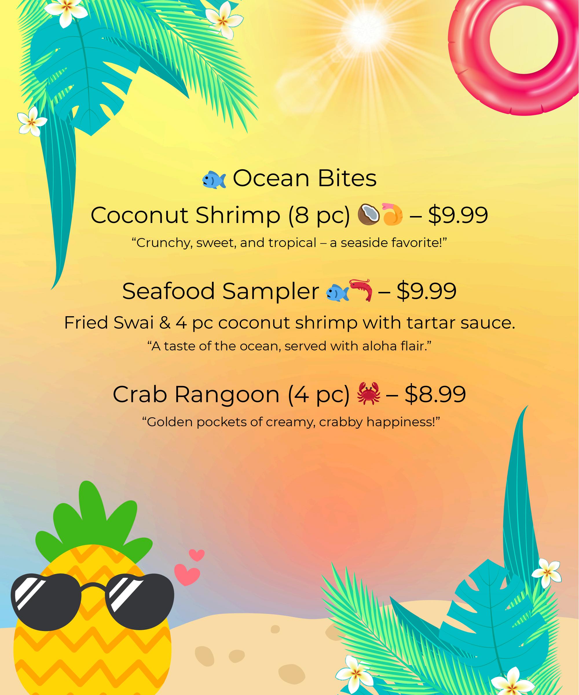 Ohana Island Grill & Bar Hawaiian Restaurant Menu Page 7