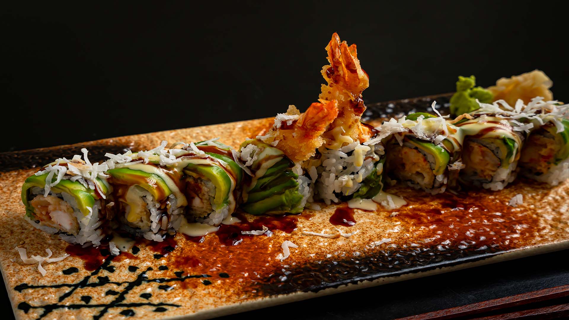 Coconut shrimp roll at Oishi Sushi & Izakaya, a Japanese Restaurant in Staten Island