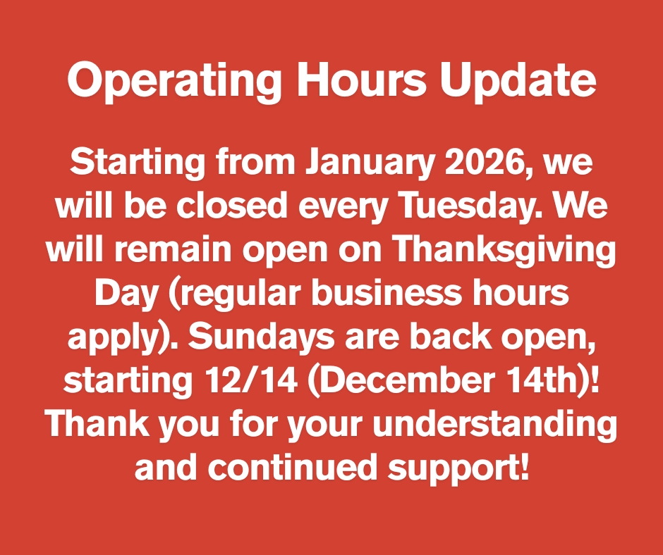 Oishi Sushi Express Japanese Restaurant Notice of Special Operating Hours Cherry Hill Township