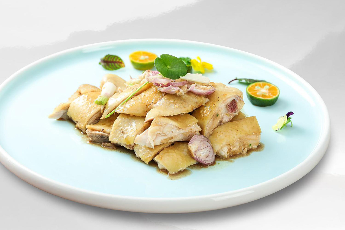 Scallion Oil Chicken at Old Street Dim Sum & Hot Pot，a Chinese Restaurant in Milford