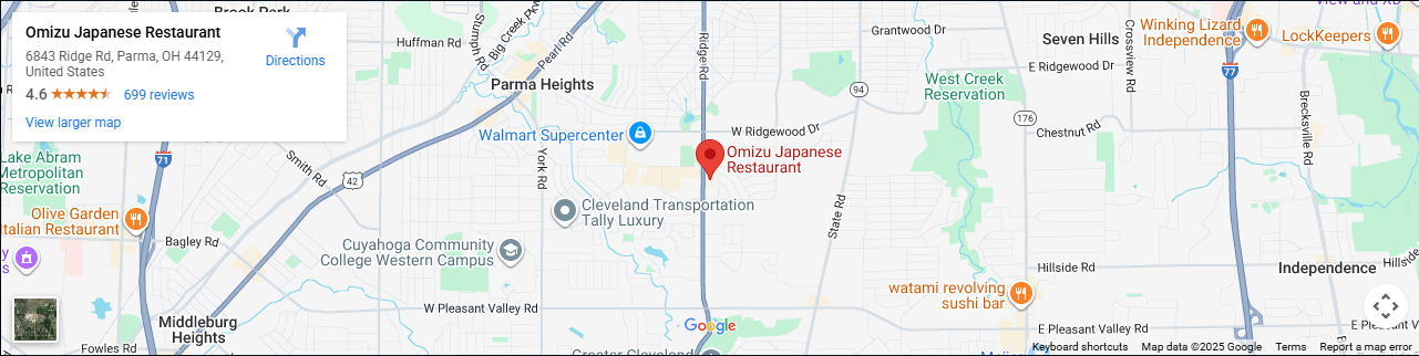 Location 6843 Ridge Rd, Parma, OH 44129