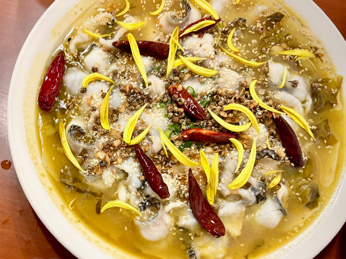 辣之味-Once-More-Chinese-Cuisine-restaurant-Sour-Soup-Fish-(Spicy)-Los-Angeles Sour Soup Fish (Spicy) - Tender fish in spicy sour soup with pickled veggies at 辣之味 Once More Chinese Cuisine, a Chinese restaurant in Los Angeles