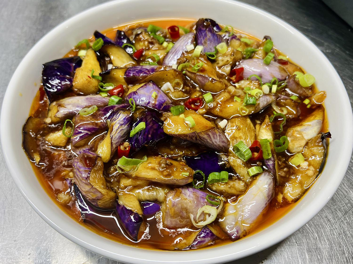 辣之味-Once-More-Chinese-Cuisine-restaurant-Fish-Flavored-Eggplant-Los-Angeles Fish - Flavored Eggplant - Tender eggplant in savory fish - flavored sauce at 辣之味 Once More Chinese Cuisine, a Chinese restaurant in Los Angeles