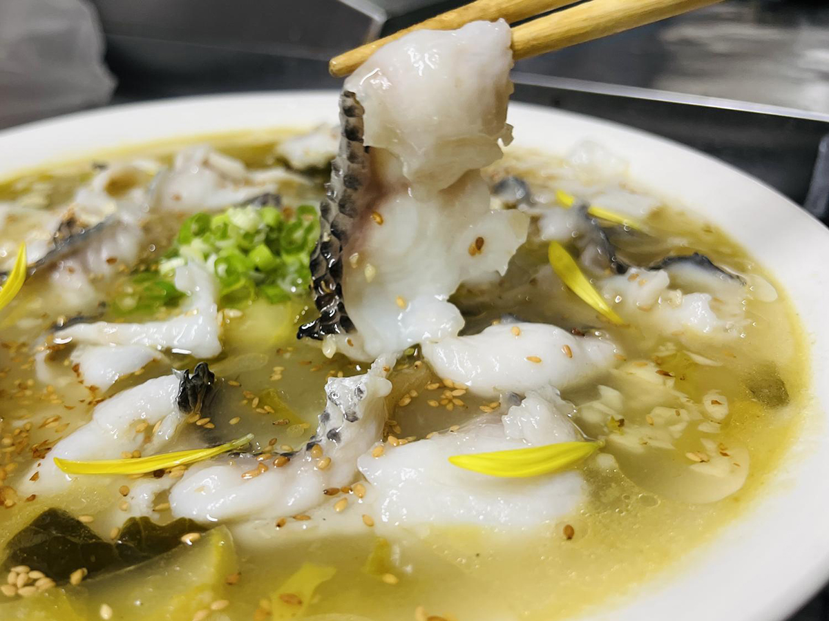 辣之味-Once-More-Chinese-Cuisine-restaurant-Pickled-Cabbage-Fish-(Non-Spicy)-Los-Angeles Pickled Cabbage Fish (Non - Spicy) - Tender fish in sour soup with pickled veggies at 辣之味 Once More Chinese Cuisine, a Chinese restaurant in Los Angeles