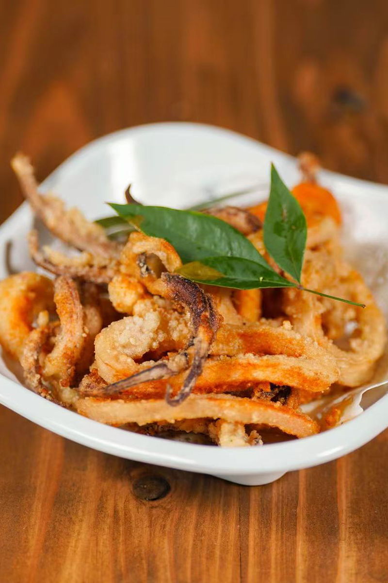 Crispy calamari at One More Bite Dumpling House, a Chinese Restaurant in Chino