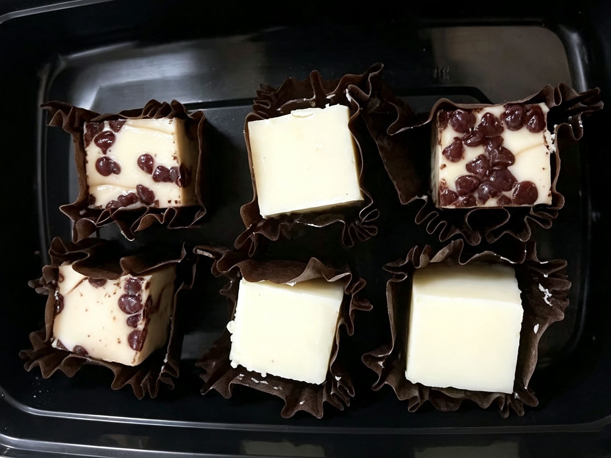 Six small red bean mini cheesecake desserts at China Fortune | Chinese Food，a Chinese Restaurant in Layton