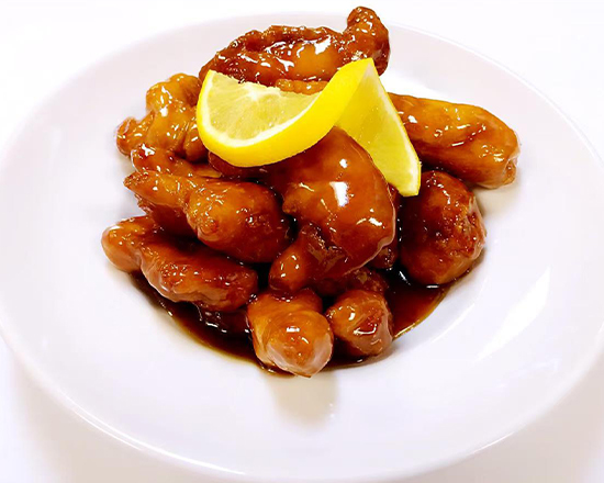 Orange Chicken at Moon China Bistro, a Chinese Restaurant in Chandler