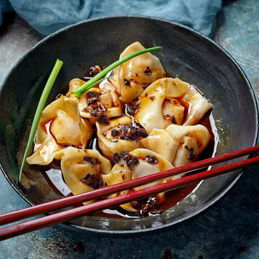 Orient-Express-Chinese-Restaurant-Spicy-Wontons-Baltimore Spicy Wontons served at Orient Express Chinese Restaurant in Baltimore