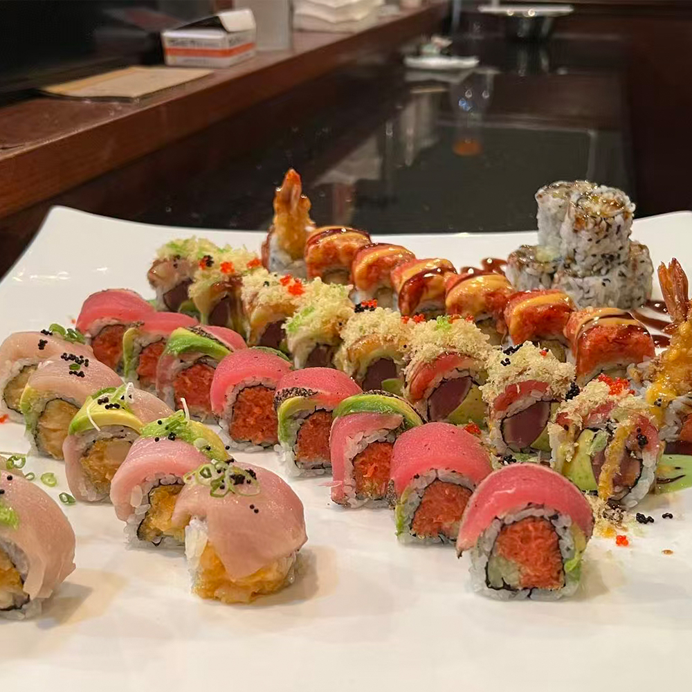 Assorted Sushi Rolls at Oriental Palace Asian Restaurant in Lawnside, New Jersey