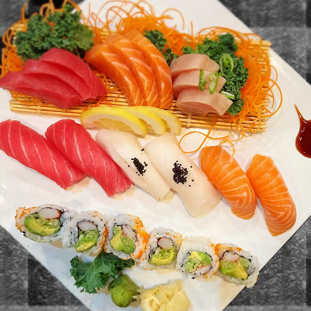 Sushi Platter with Nigiri and Rolls at Oriental Palace Asian Restaurant in Lawnside, New Jersey