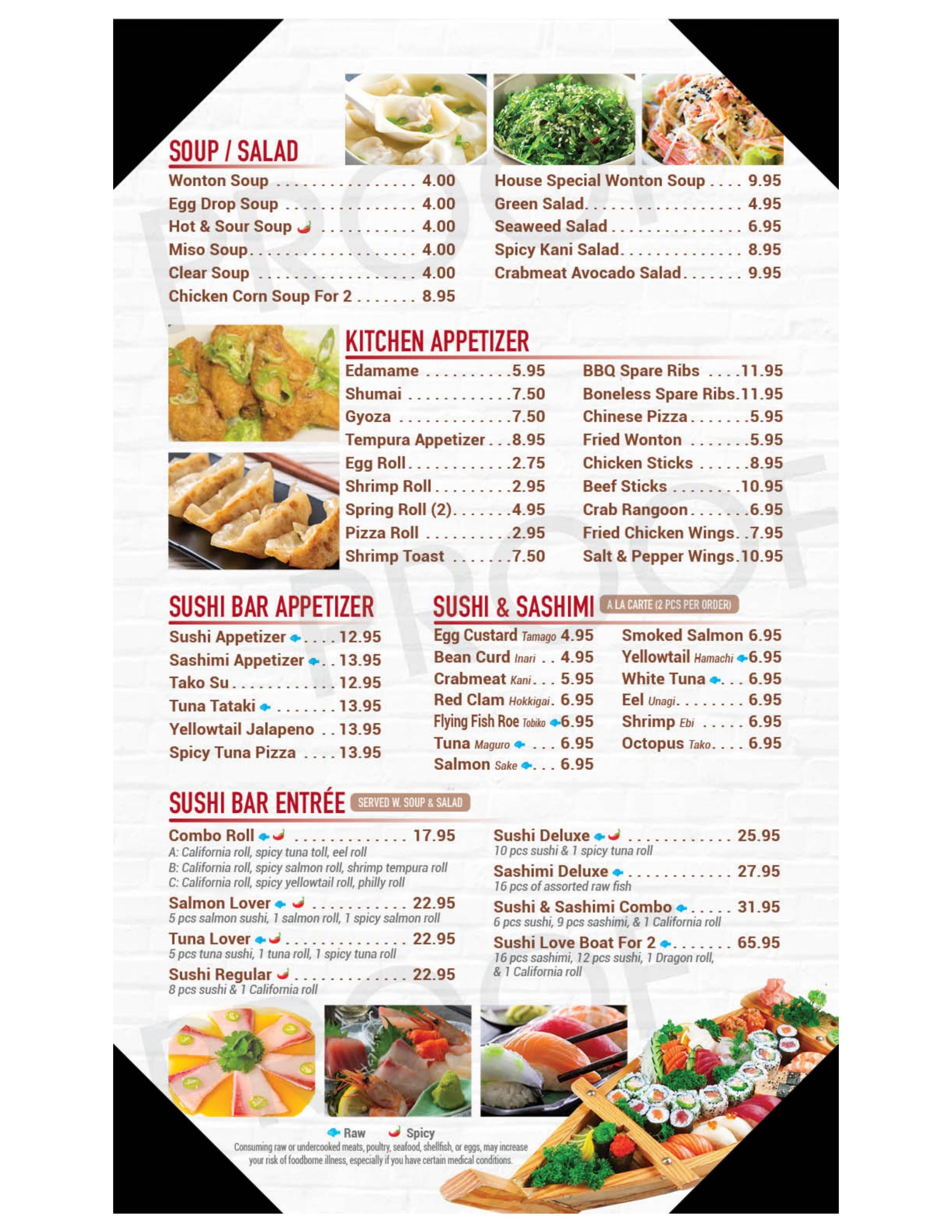 Restaurant menu 5, detailed description provided below