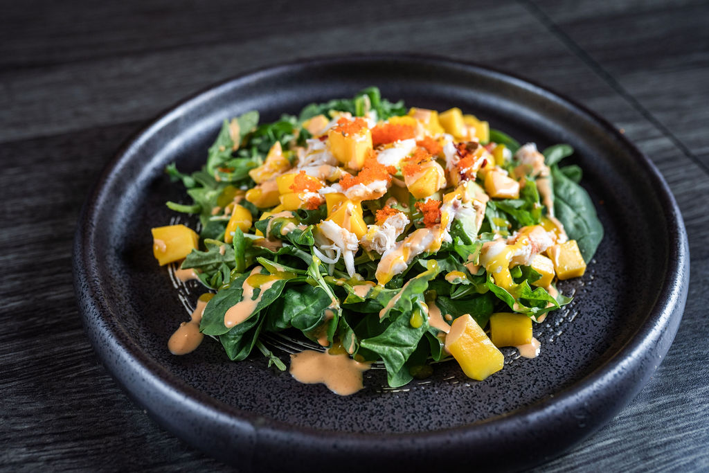 Mango crabmeat salad with greens and creamy dressing at Origami Asian Fusion Exton, an Asian Fusion Restaurant in Exton