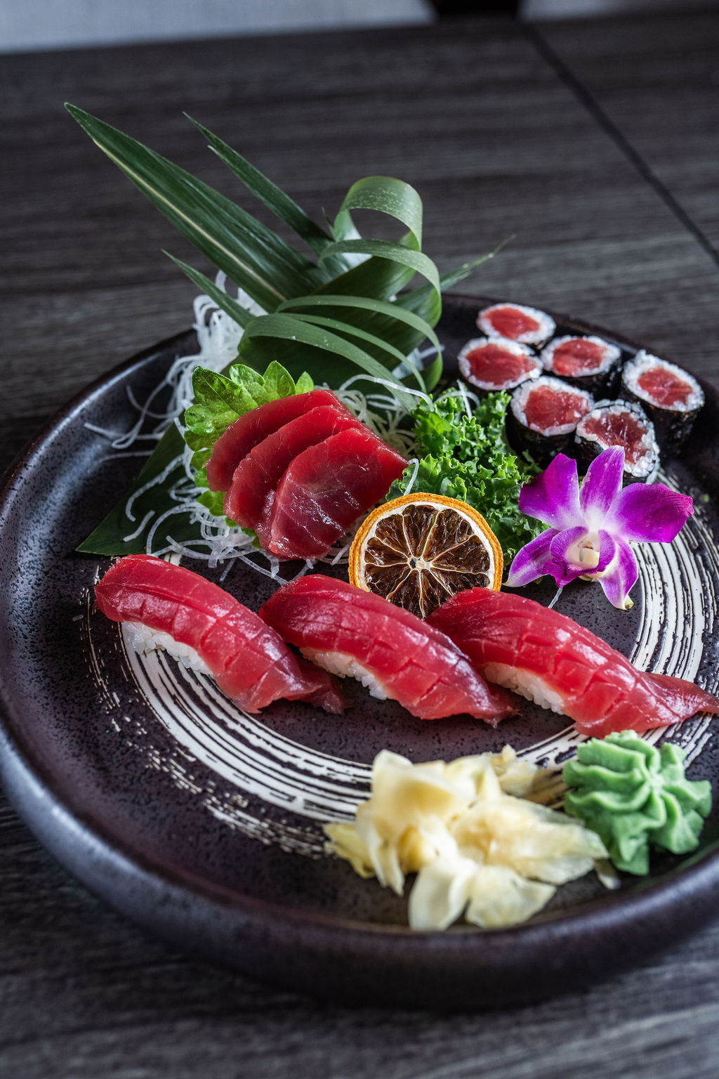 Tuna lover platter with sashimi and nigiri at Origami Asian Fusion Exton, an Asian Fusion Restaurant in Exton