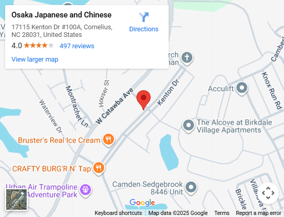 Location, 17115 Kenton Dr #100A, Cornelius, NC 28031