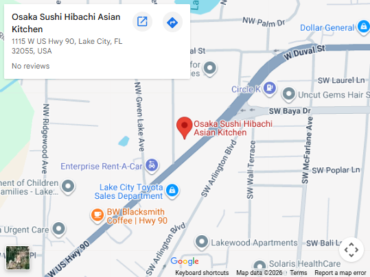 Location, 1115 W US Hwy 90, Lake City, FL 32055, United States