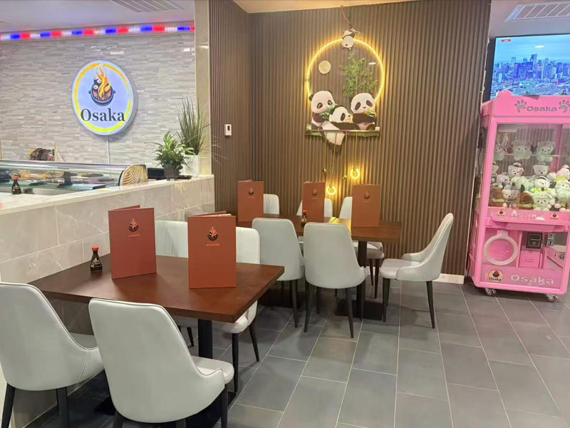 Osaka restaurant interior panda decor at Osaka Sushi Hibachi Asian Kitchen, a Asian Restaurant in Lake City
