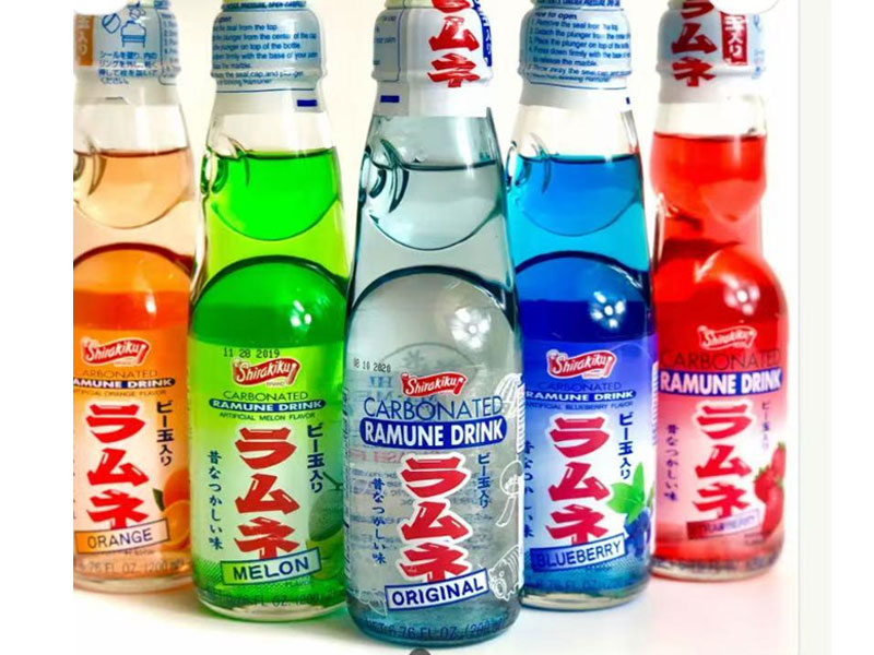 Ramune drinks in orange melon blueberry flavors at Osaka Sushi Hibachi Asian Kitchen, a Asian Restaurant in Lake City