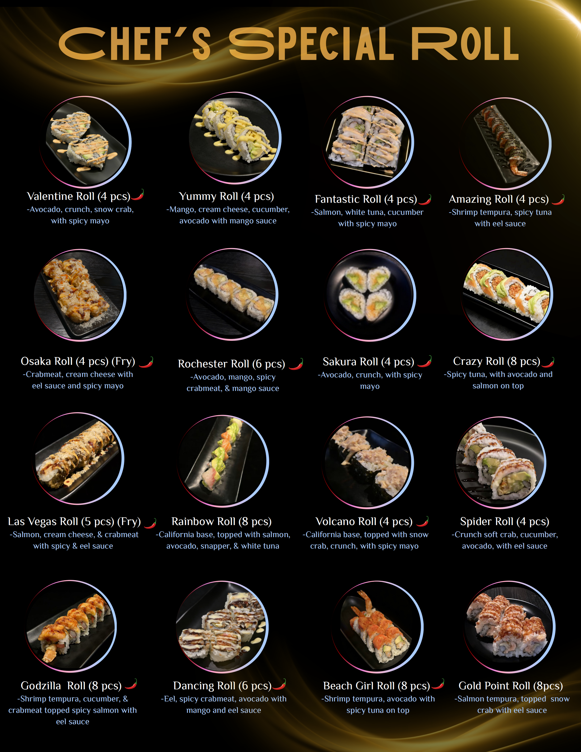 Restaurant menu 7, detailed description provided below