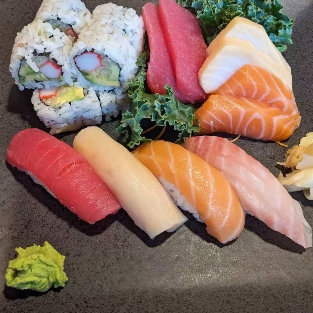 Nigiri and maki sushi with fresh seafood at Osaki Japanese Restaurant, a Japanese Restaurant in Hays