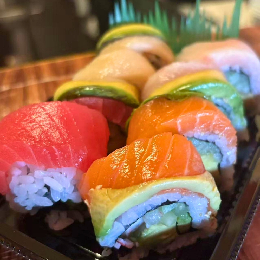 Premium sushi combo with salmon and tuna at Osaki Japanese Restaurant, a Japanese Restaurant in Hays