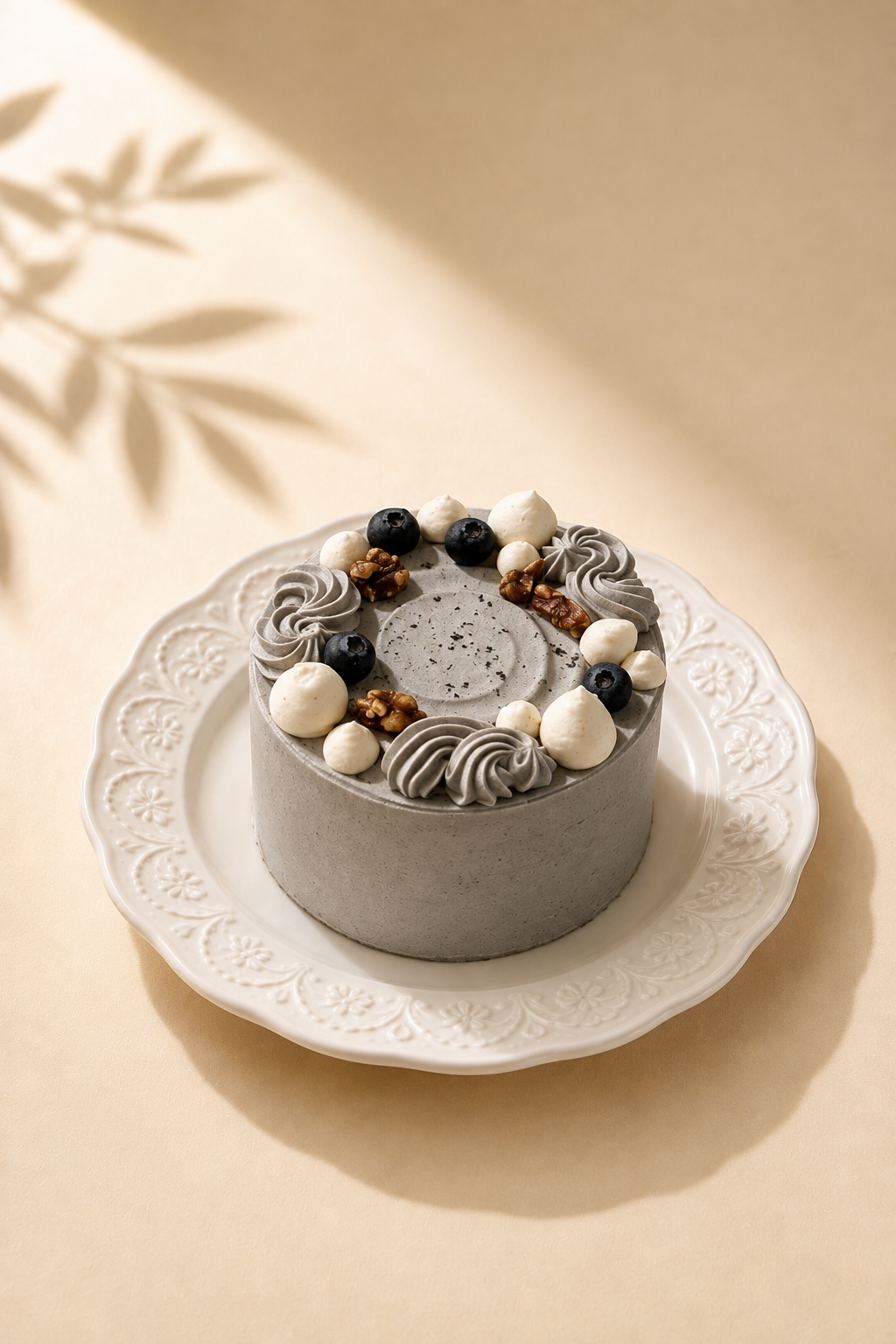 Black Sesame Soy Milk Cake