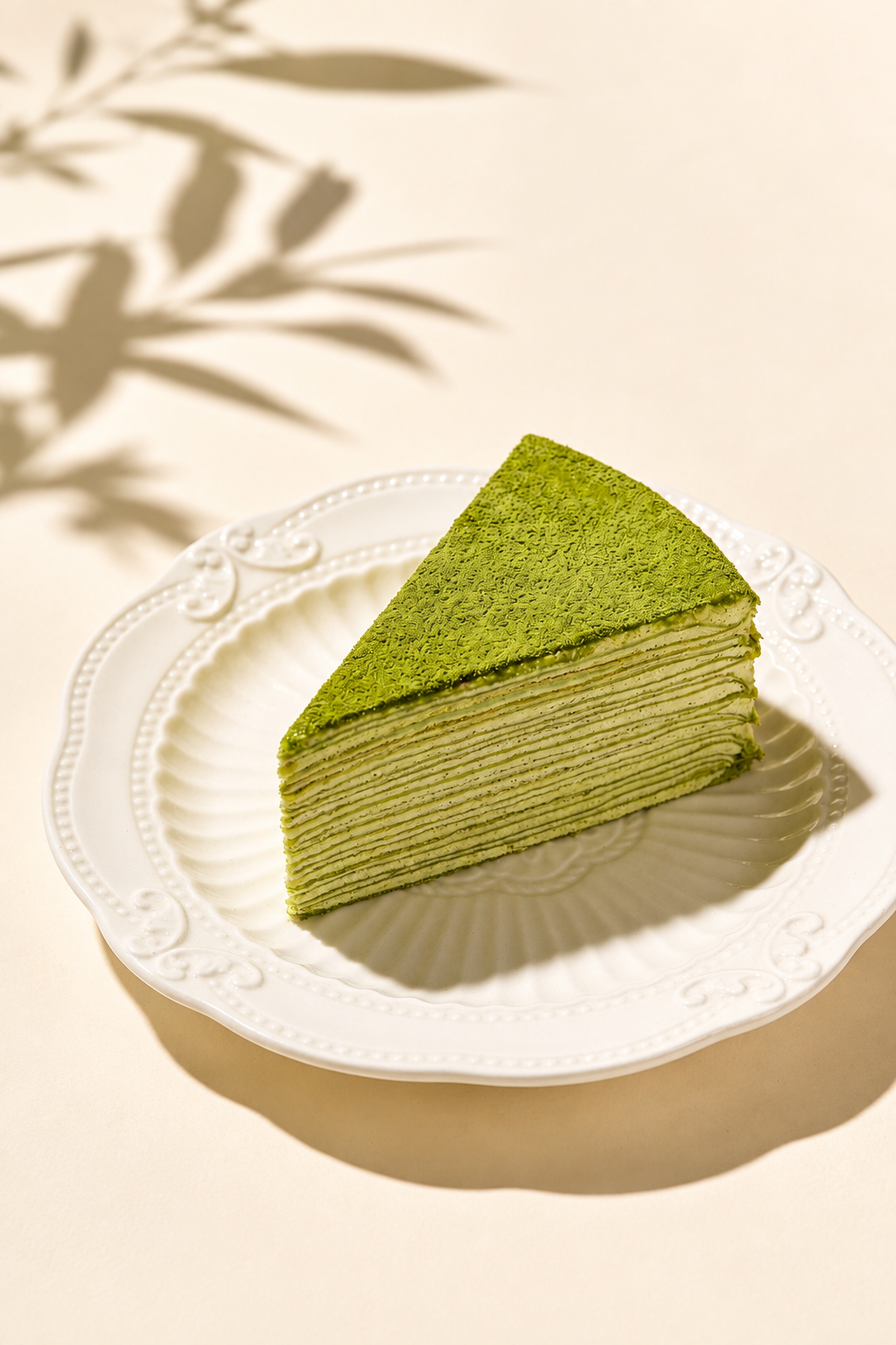 Matcha Mille Crepe Cake